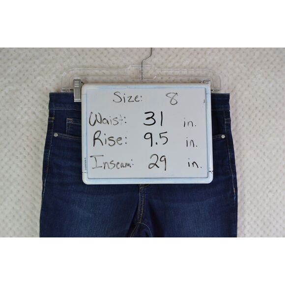 Athleta Women's 8 Ultra Skinny Sculptek Stretch Dark Wash Denim Jeans - Picture 8 of 12